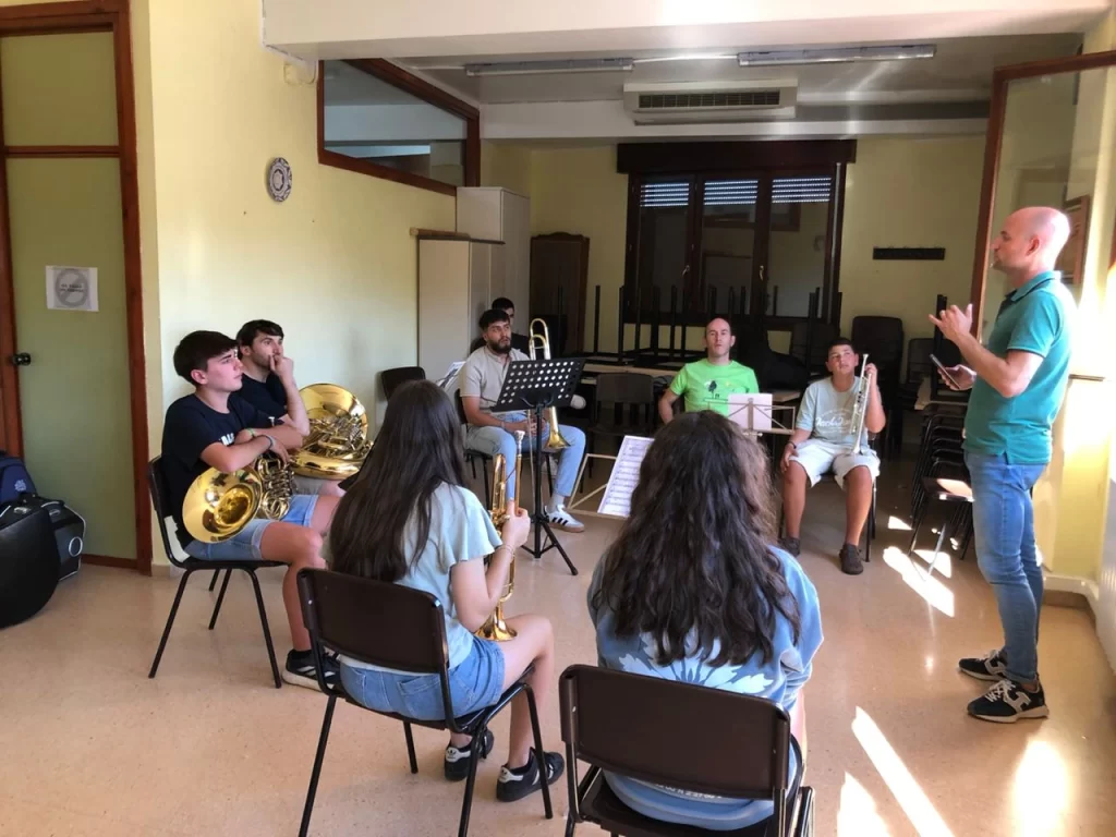 Dos trombonistas de El Sistema participaron en el II Encuentro de Metales de Almonacid de la Sierra Clases magistrales