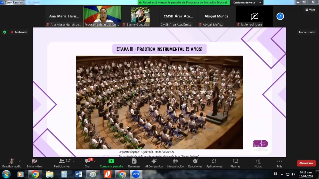 Bebés, inclusión social y música tradicional se abordaron en el Webinar de El Sistema