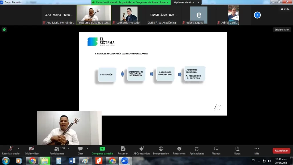Bebés, inclusión social y música tradicional se abordaron en el Webinar de El Sistema